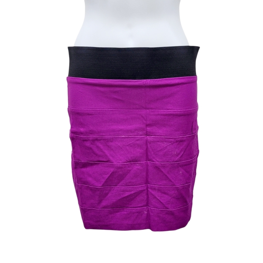 2/$20 Y2K Purple & Black Pencil Skirt Size: W28